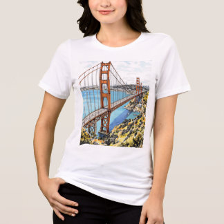 Elegant San Francisco City Sketch Women's Tee
