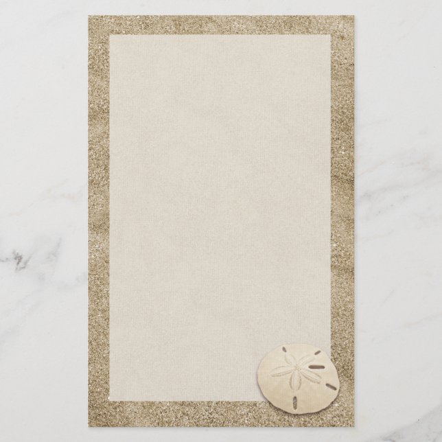 Elegant Sand Dollar Stationary 4 Stationery (Front)