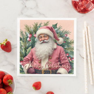 Elegant Santa Claus Napkin