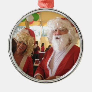 Elegant Santa Collection. Metal Tree Decoration