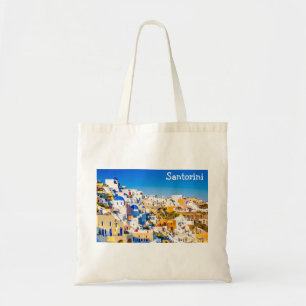 Elegant Santorini Greece Scenic Tote Bag