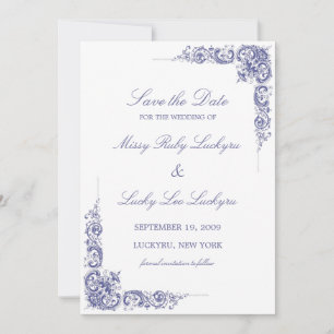 Elegant Save the Date Announcement