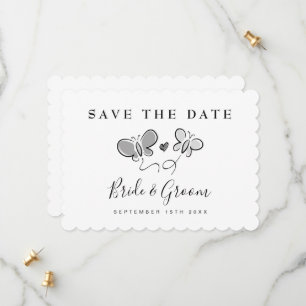 Elegant save the date cards for spring wedding
