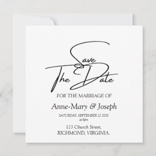 Elegant Save the Date Design