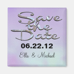 Elegant Save the date High Noon  Magnet