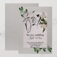 Elegant save the date invitation