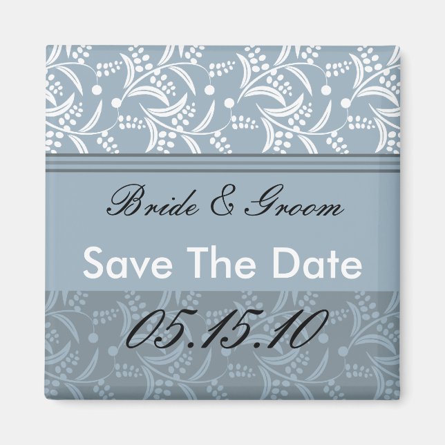 Elegant Save The Date Magnets. Magnet (Front)
