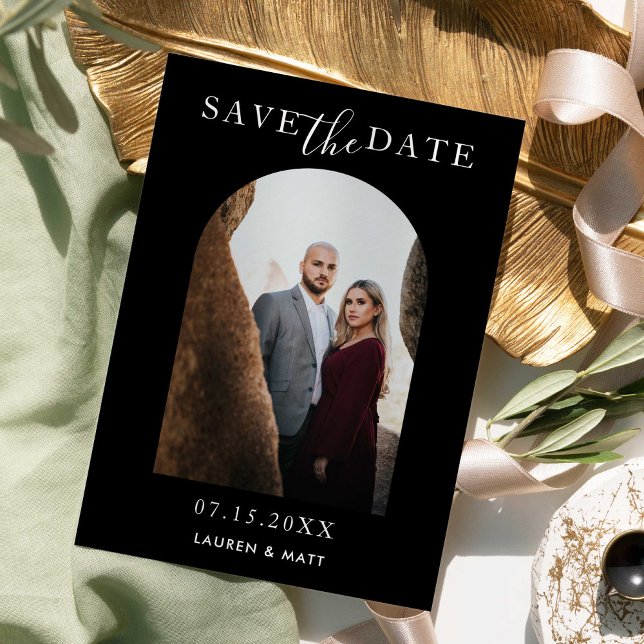 Elegant Save the Date Photo Arch Frame Simple (Creator Uploaded)