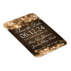 Elegant Save The Date Sparkling Lights Gold