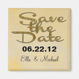 Elegant Save the date Spring  Magnet