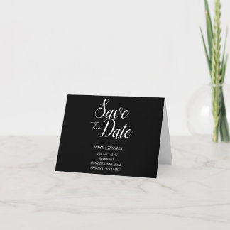 Elegant Save The Date Thank you Card