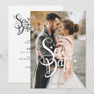 Elegant Save the Date Wedding Invite
