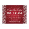 Elegant Save The Date Winter Sparkle Red