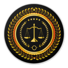 Elegant Scales of Justice Drawer Knobs - SRF