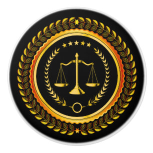 Elegant Scales of Justice Drawer Knobs - SRF