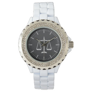 Elegant Scales of Justice   Hand Watch
