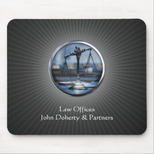 Elegant Scales of Justice Mouse Mat