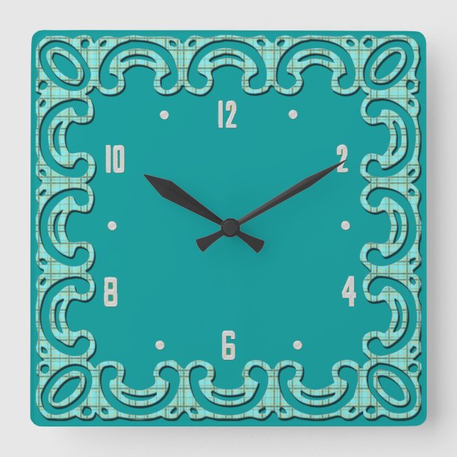 Elegant Scallop Lace Wall Clock (Front)