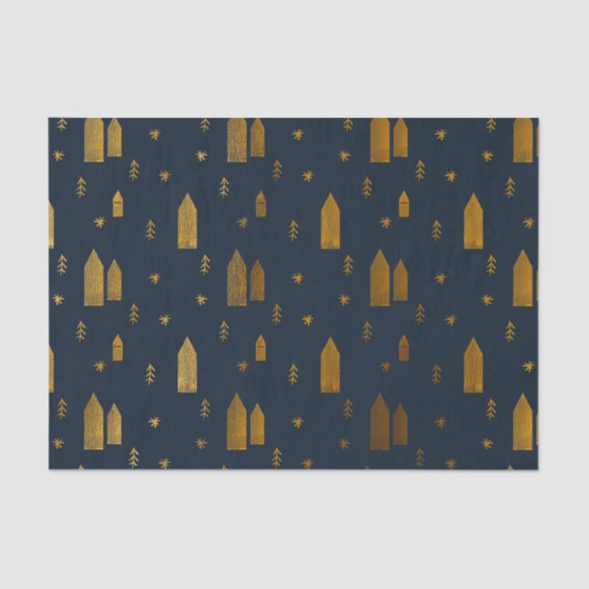 Elegant Scandinavian Christmas   Tissue Paper (Front)