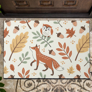 Elegant Scandinavian Fall Pattern Doormat