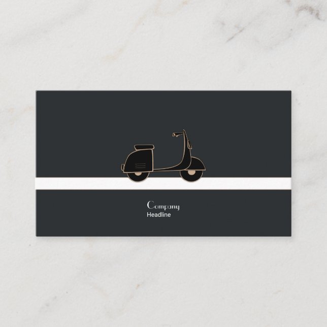 Elegant Scooter Business Card (Front)