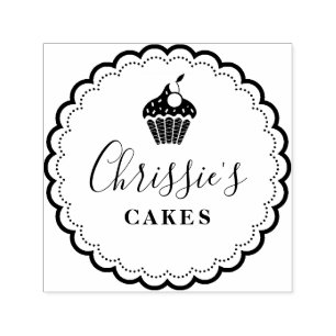 Elegant script Bakery logo business Self-inking Stamp