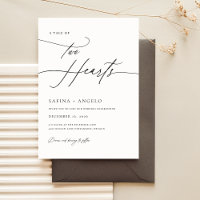Elegant Script Black and White Classic Wedding