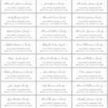 Elegant Script Black White Wedding Guest Address<br><div class="desc">Modern Elegant Script Black and White Minimalist Wedding Guest Name Address custom personalised Labels Stickers. The guest name is written in a cursive swirly hand lettered swash tail font script. This has 24 stickers.</div>