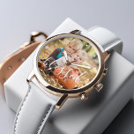 Elegant Script "Blessed" Custom Photo Watch<br><div class="desc">Add your favourite photo from your last vacation,  wedding,  or special occasion.</div>