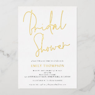 Elegant Script Bridal Shower Classy Real
