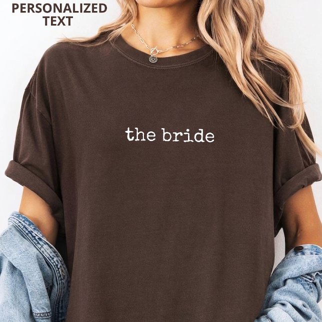 Elegant Script Bridesmaid Personalised Name Shirt (minimalist bridal party shirt gift, elegant script bridesmaid shirt, bridesmaid proposal shirt gift)