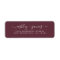Elegant Script Burgundy Wedding Return Address