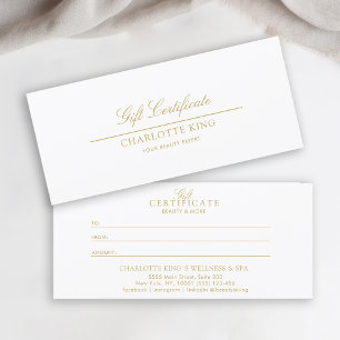 Elegant Script   Business Gift Certificate