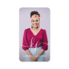 Elegant Script Calligraphy Monogram Logo & Photo