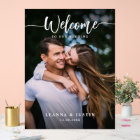 Elegant Script Calligraphy Welcome Wedding 2 Photo