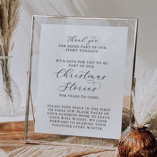 Elegant Script Christmas Stories Poster (Creator Uploaded)