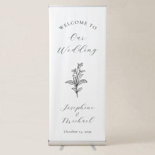 Elegant Script Classic Retractable Banner