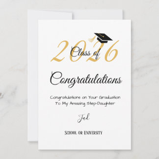 Elegant Script Confetti Graduation Party Invit