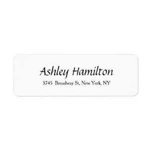 Elegant Script Creative Plain Black White