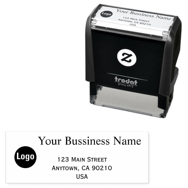 Elegant Script Custom Address  Self-inking Stamp (In Situ)