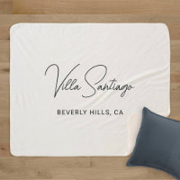 Elegant Script Custom Home Name Location