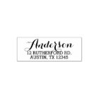 Elegant Script Custom Last Name and Return Address
