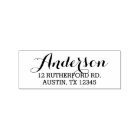 Elegant Script Custom Name and Return Address