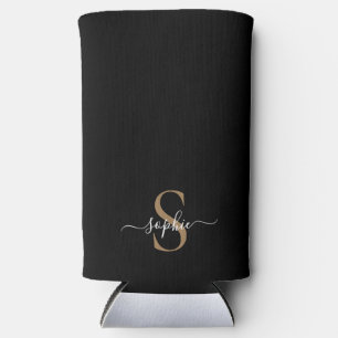 Elegant Script Custom Name Personalised Gift Seltzer Can Cooler