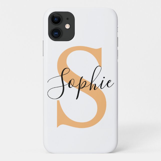 Elegant Script Custom Name Personalized Gift Case-Mate iPhone Case (Back)
