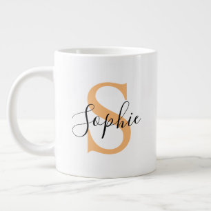 Elegant Script Custom Name Personalized Gift Large Coffee Mug