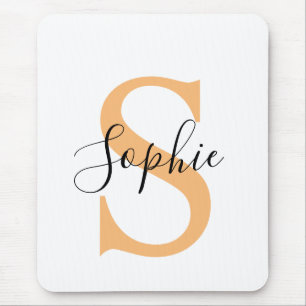 Elegant Script Custom Name Personalized Gift Mouse Mat
