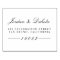Elegant Script Custom Names Wedding Return Address