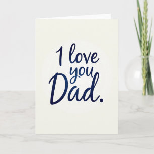 Elegant Script Dad Card