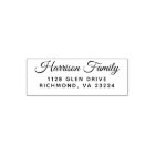 Elegant Script Family Name Return Address